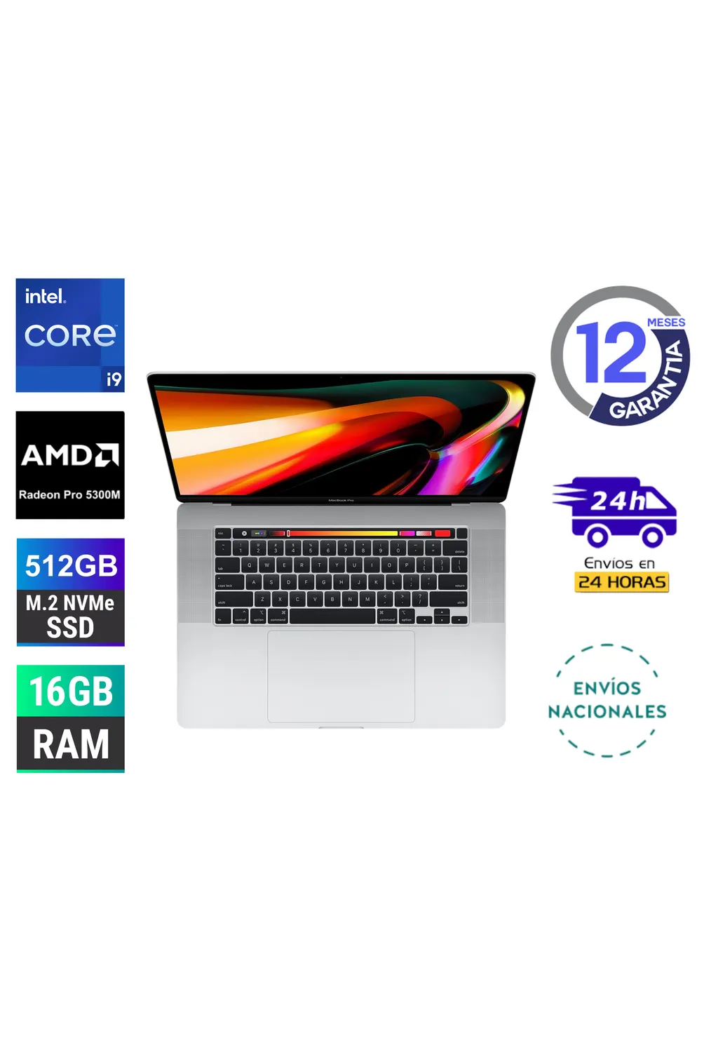 APPLE Macbook Pro Core i9 AMD Radeon Pro 5300M 16GB Ram 512GB