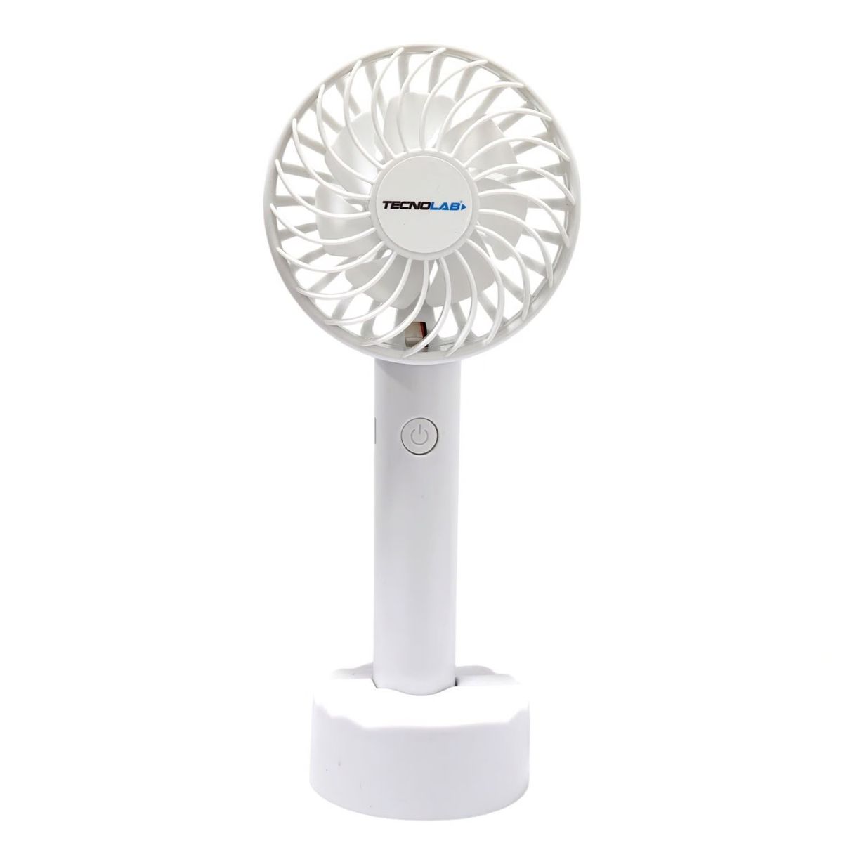 TECNOLAB - Mini Ventilador De Mano Recargable 500mAh Blanco - SC