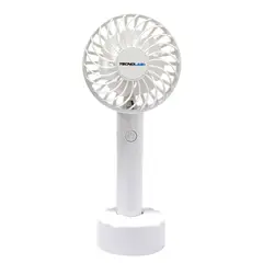 TECNOLAB - Mini Ventilador De Mano Recargable 500mAh Blanco - SC