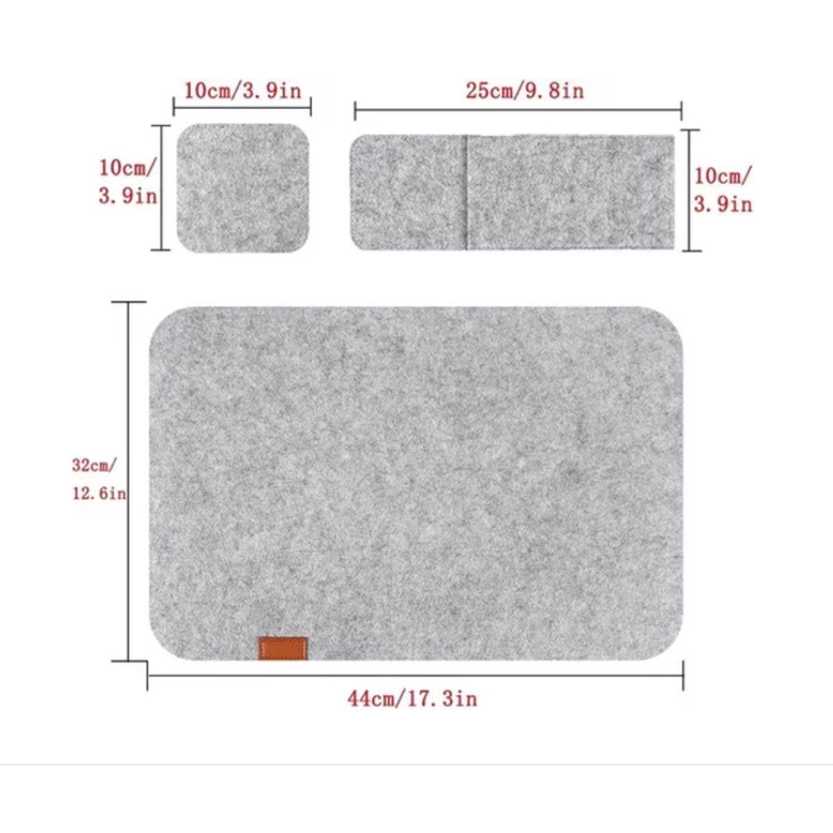 GENERICO - Set 18 Manteles Individuales Portavasos Mesa Antideslizante