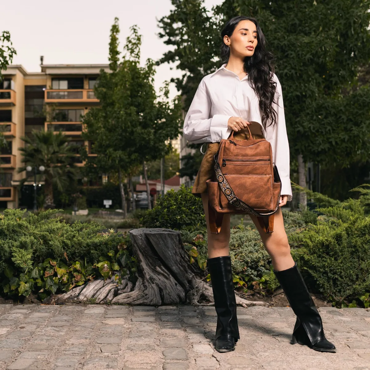 MV MOVAC - Mochila Cartera Lady Classic Mujer Cuero Pu practico Monedero