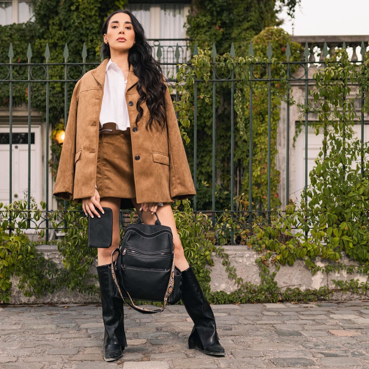 MV MOVAC - Mochila Cartera Lady Classic Mujer Cuero Pu practico Monedero