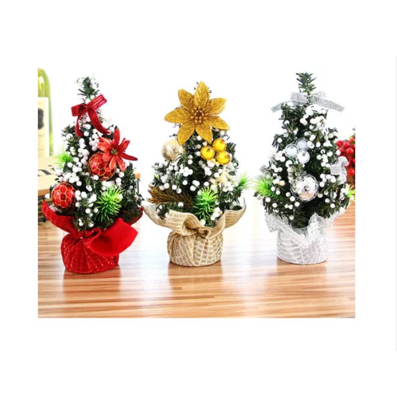 GENERICO - Pack 3 Arbolitos De Navidad Mini