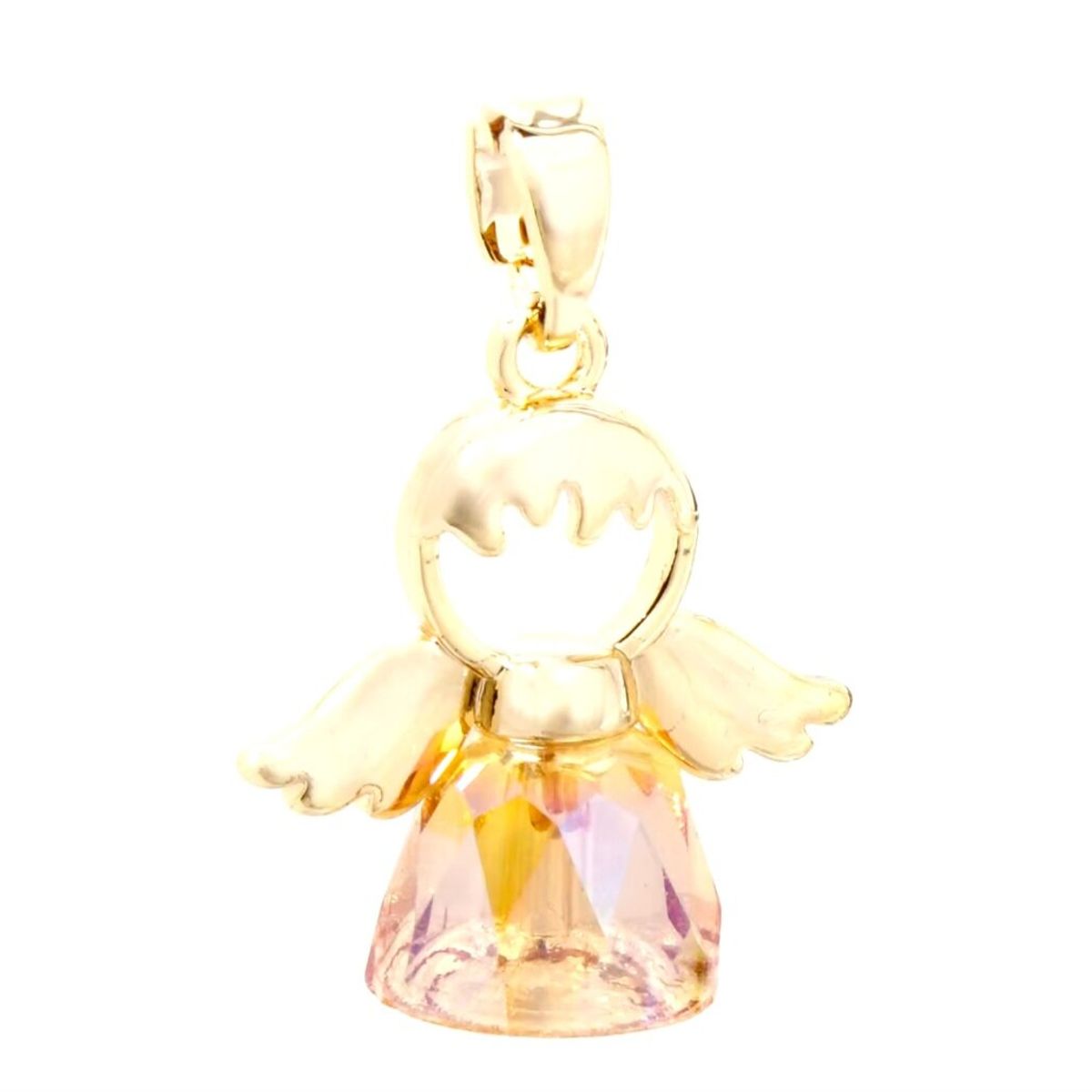 GENERICO - Collar Angelito Enchape oro varios colores