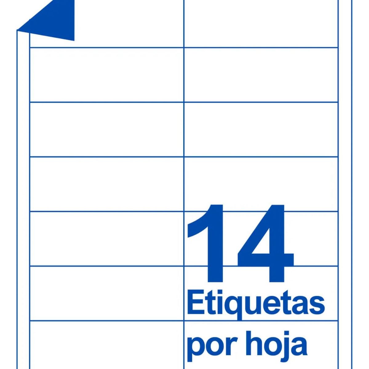 ADETEC - 700 Etiquetas Adhesivas Inkjet/laser 101x34 mm 50 Hojas