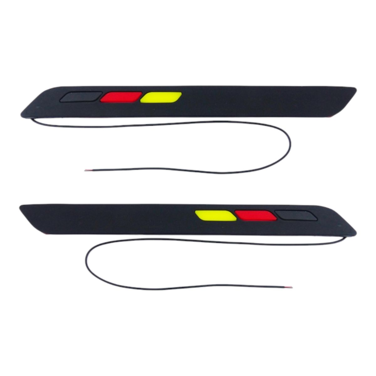 GENERICO - 2x Protector Parachoque LED Diseños Bandera flexible