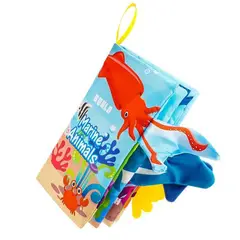 GENERICO - Libro de tela educación sensorial suave para bebe en inglés 24 x 19.5 cm