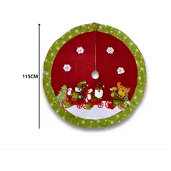GENERICO - Pie De Arbol Decoracion Navidad Faldon Navideño 115cm