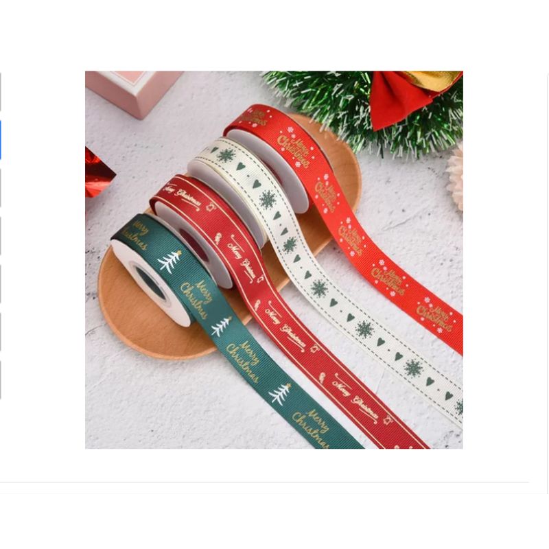 GENERICO - 3 Rollos Satinado Decoracion De Navidad 2cm27m