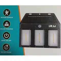 GENERICO - Luz solar impermeable 3 ampolletas con sensor movimiento