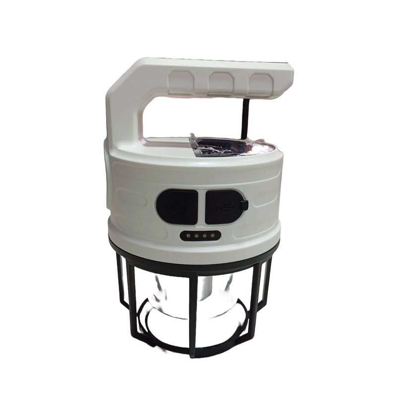 GENERICO - Farol y linterna recargable led con gancho para colgar