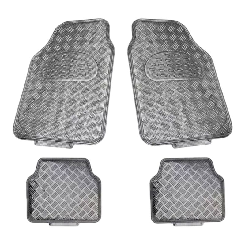 GENERICO - set Alfombra De Goma Diseño Tuning negro carbon