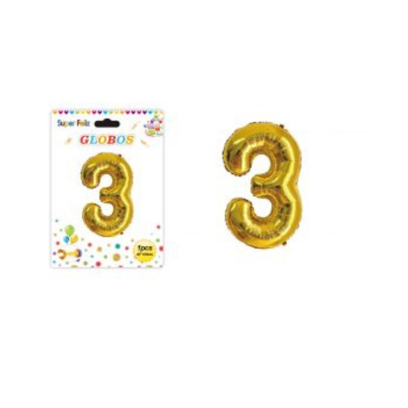 GENERICO - GLOBOS DE NUMERO 1 PCS