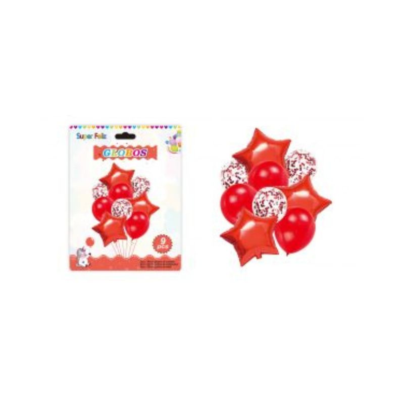 GENERICO - GLOBOS VARIADOS 9 PCS