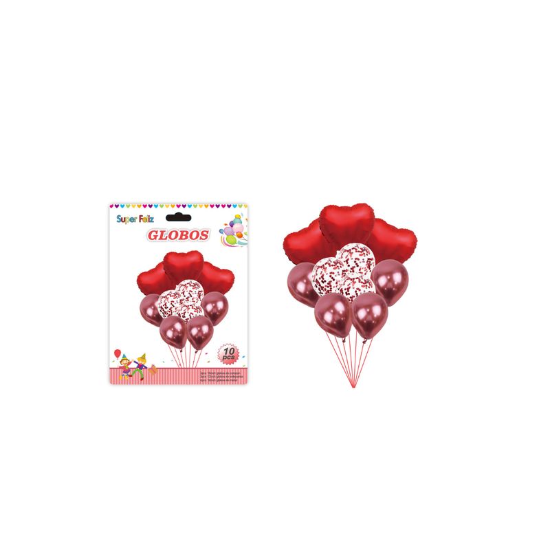 GENERICO - GLOBOS VARIADOS 10 PCS