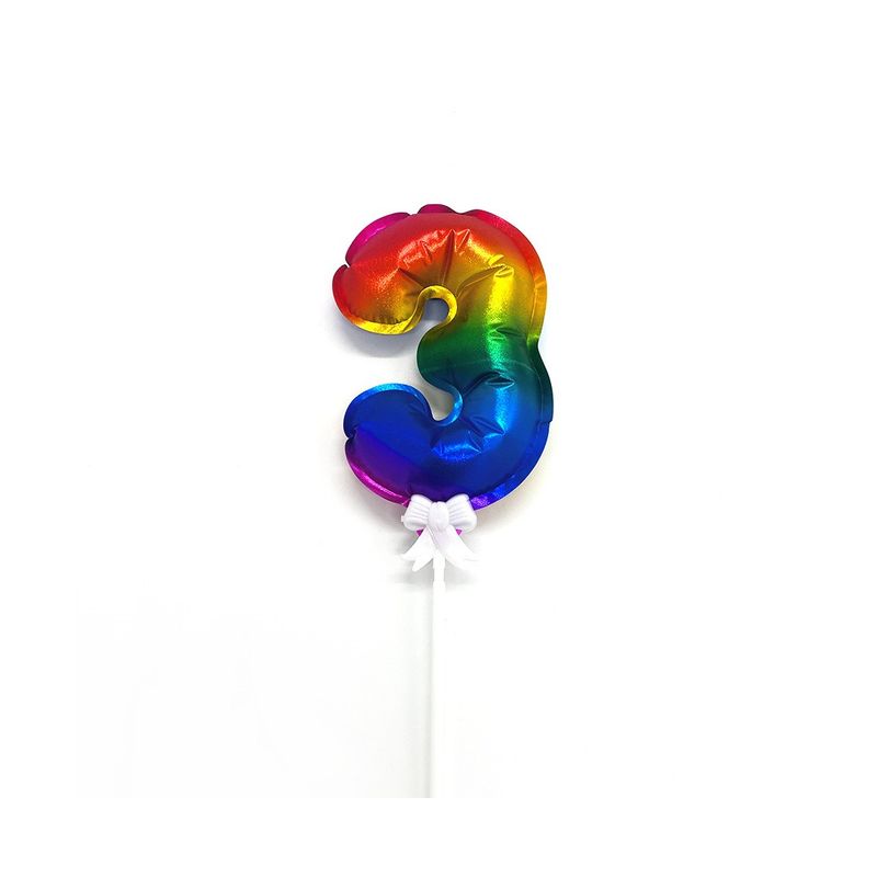 GENERICO - GLOBO METALICO MULTI STICK 13CM 3