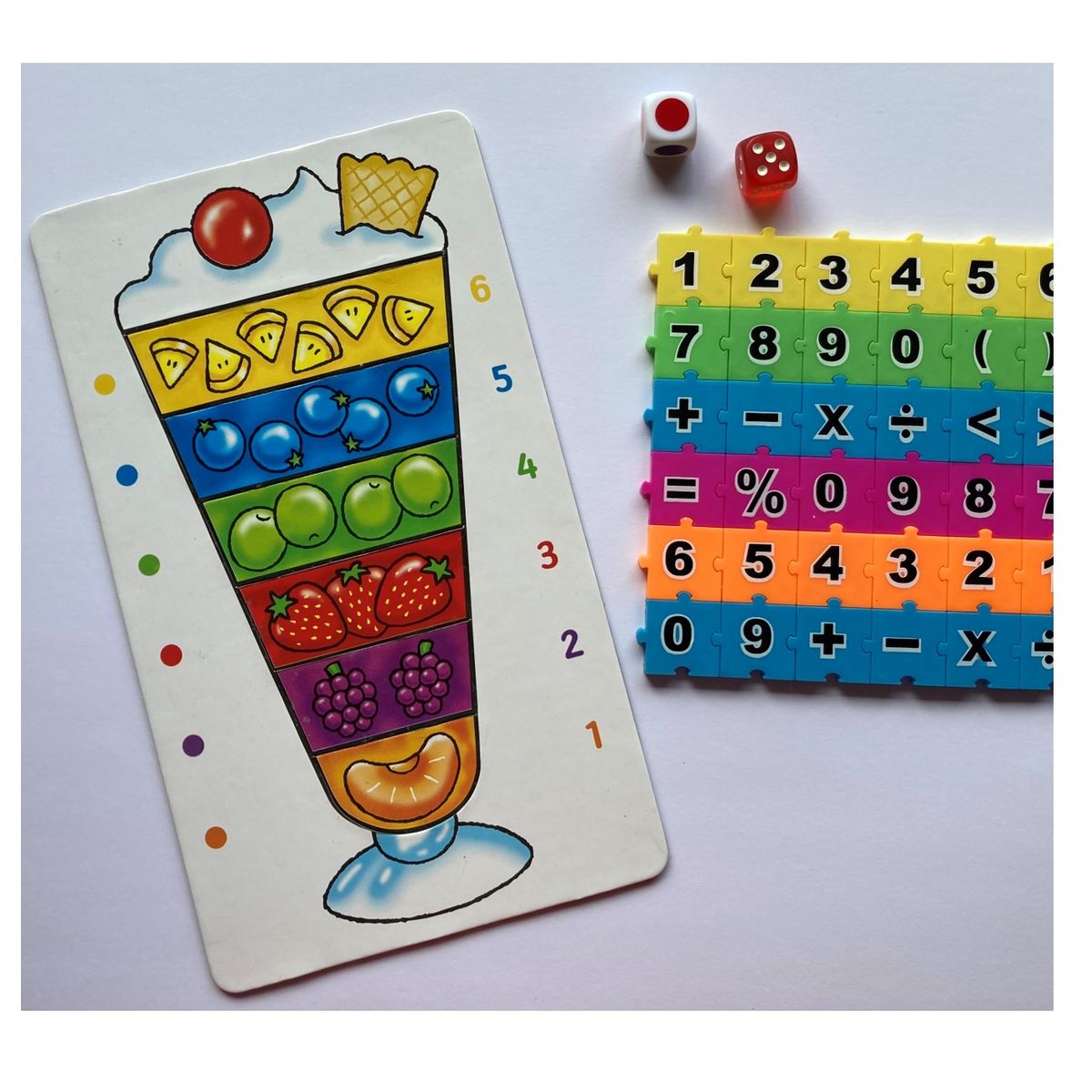 GENERICO - Juego de mesa educativo - Números y colores Aprender matemáticas