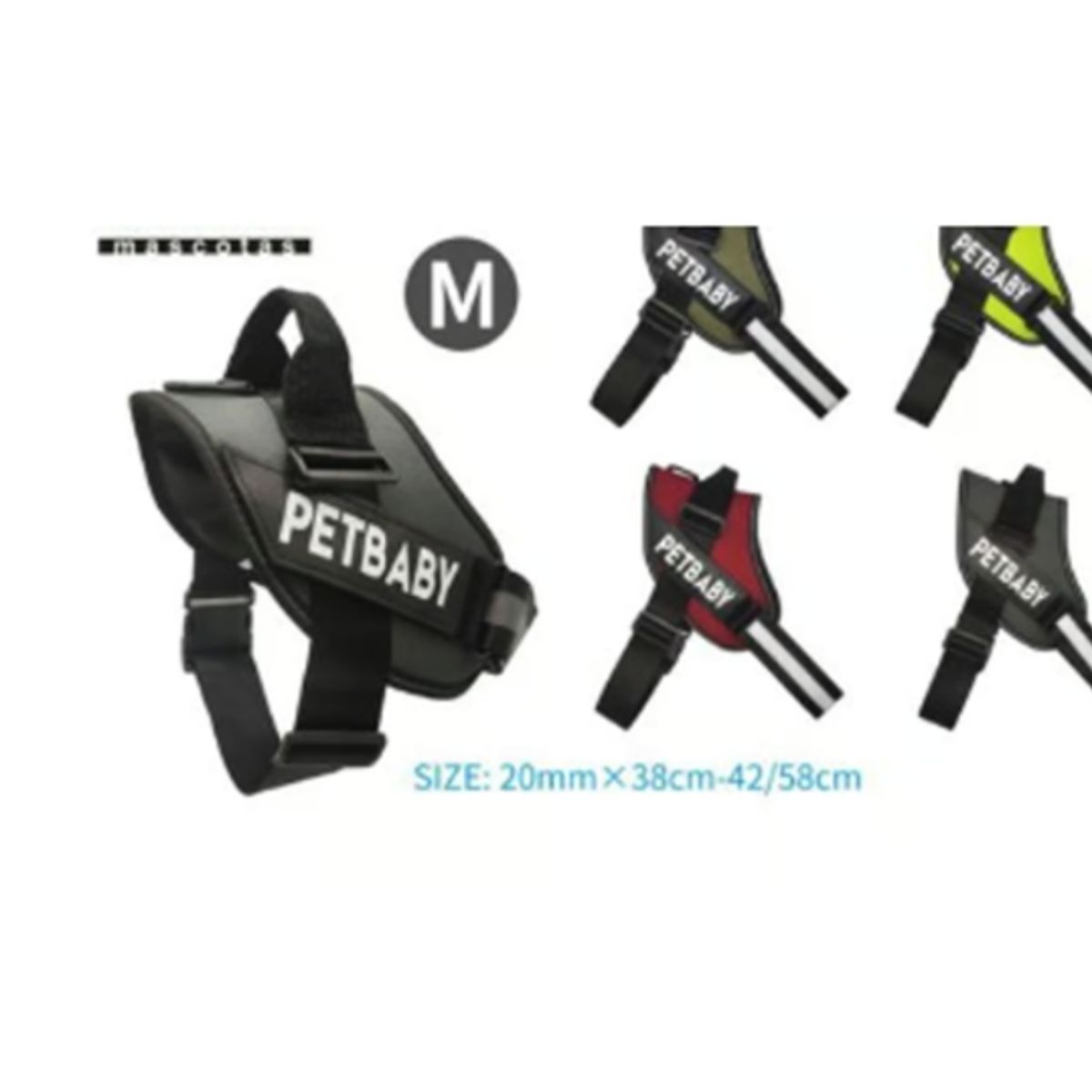 GENERICO - Arnes Pechera Para Perro Talla M Color Rojo