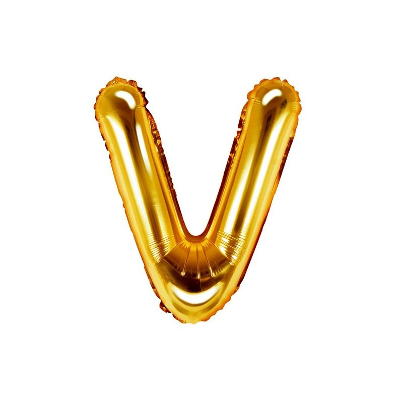 GENERICO - GLOBO METALICO V 16 DORADO  3 MESES DE GARATIA