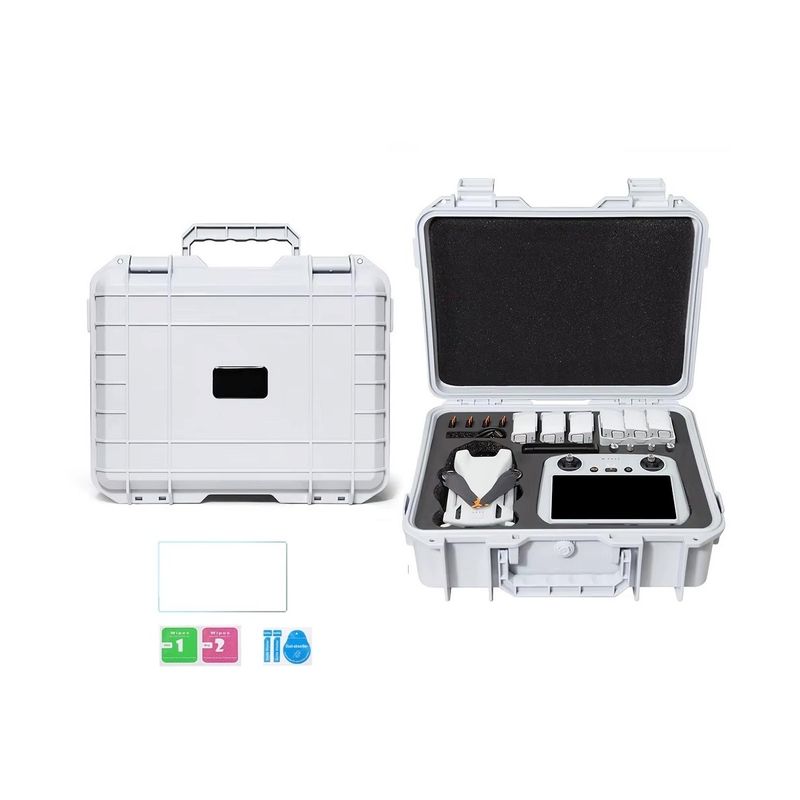 GENERICO - Maleta Transporte Rígida Para Dron Dji Mini 3 Mini 3 Pro - Blanco