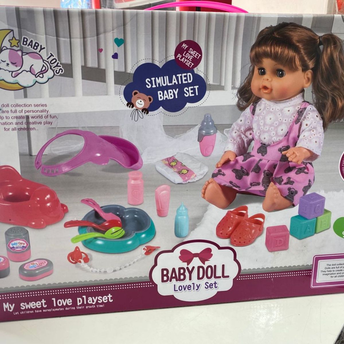 GENERICO - MUÑECA BEBE CON ACCESORIOSS