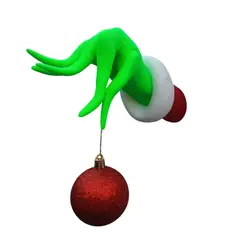 GENERICO - Mano de Grinch impresa en 3D