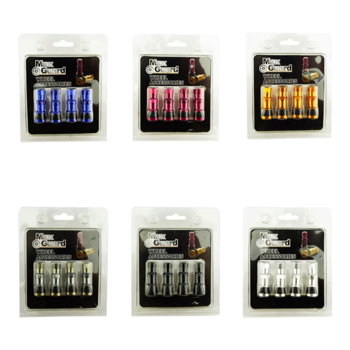 GENERICO - set x 4 Valvula De Aire Tipo Racing Para Auto