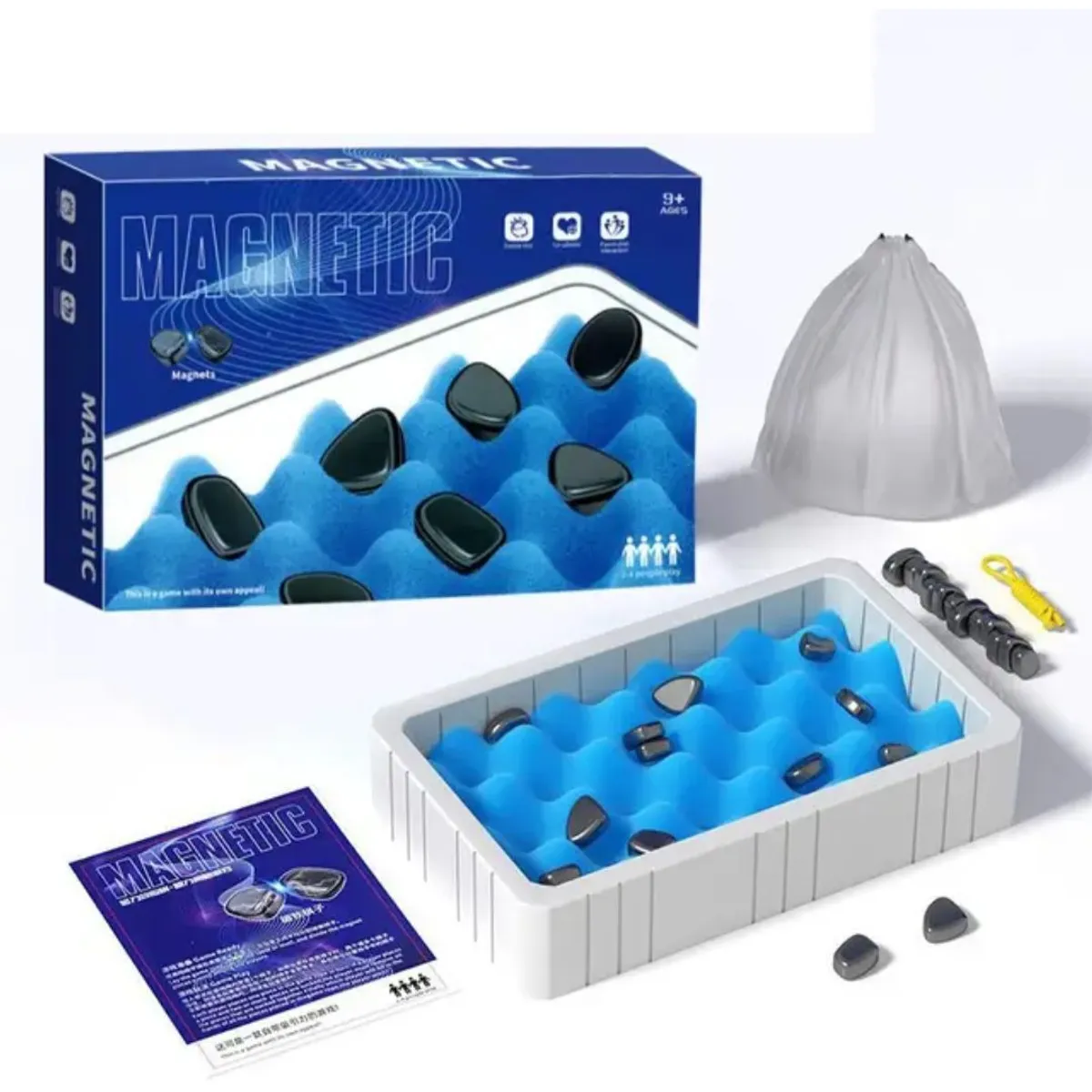 GENERICO - Juego De Mesa Magnético Competencia De Imanes Niños