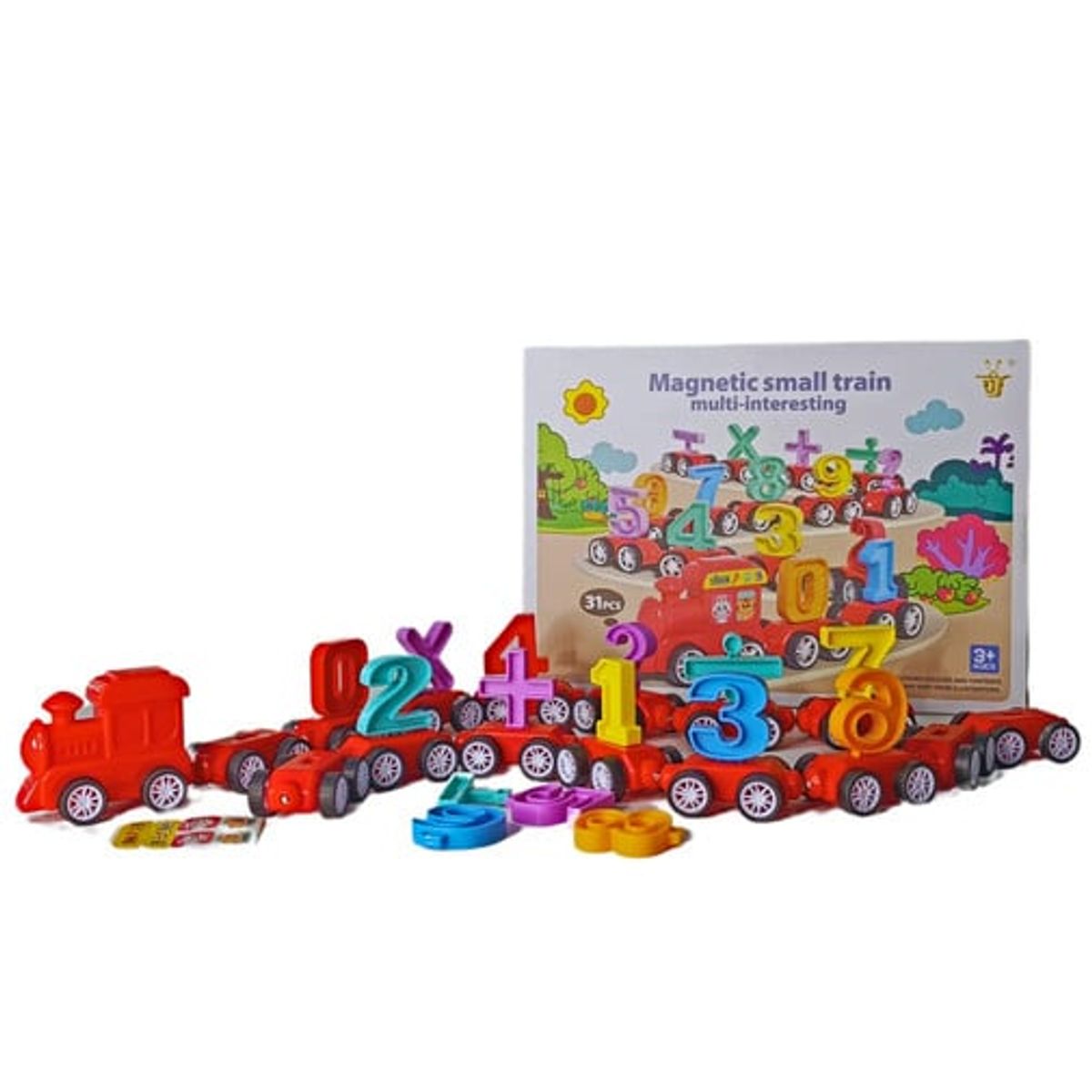 GENERICO - Juego de Tren Magnetico para Aprender Los Numeros