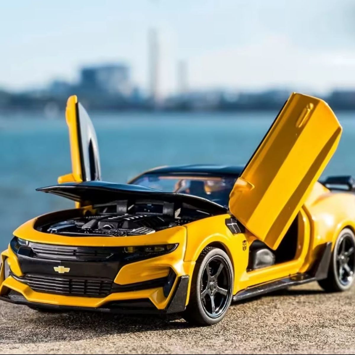 GENERICO - Chevrolet Camaro auto de colección escala 1 :32 amarillo
