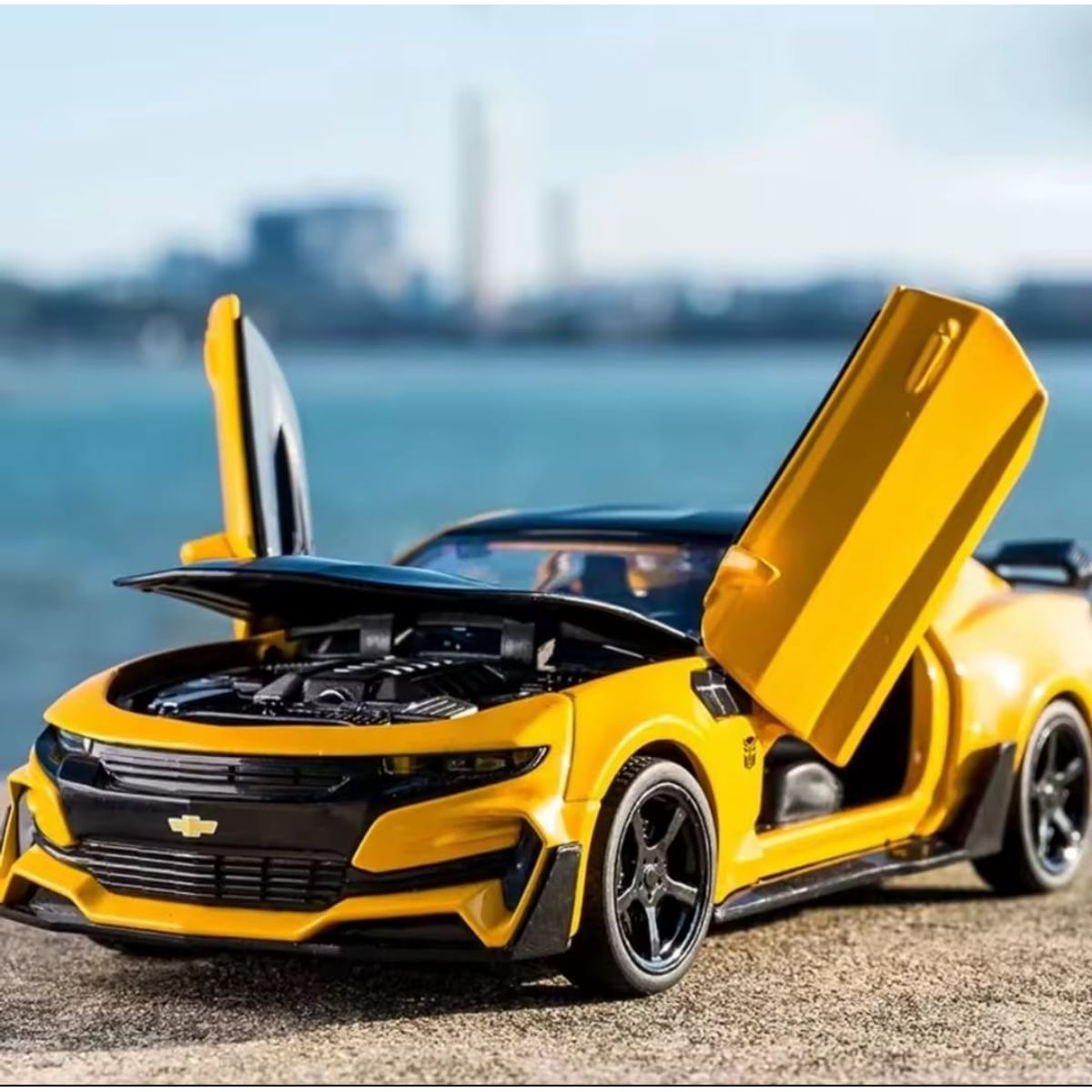 GENERICO - Chevrolet Camaro auto de colección escala 1 :32 amarillo