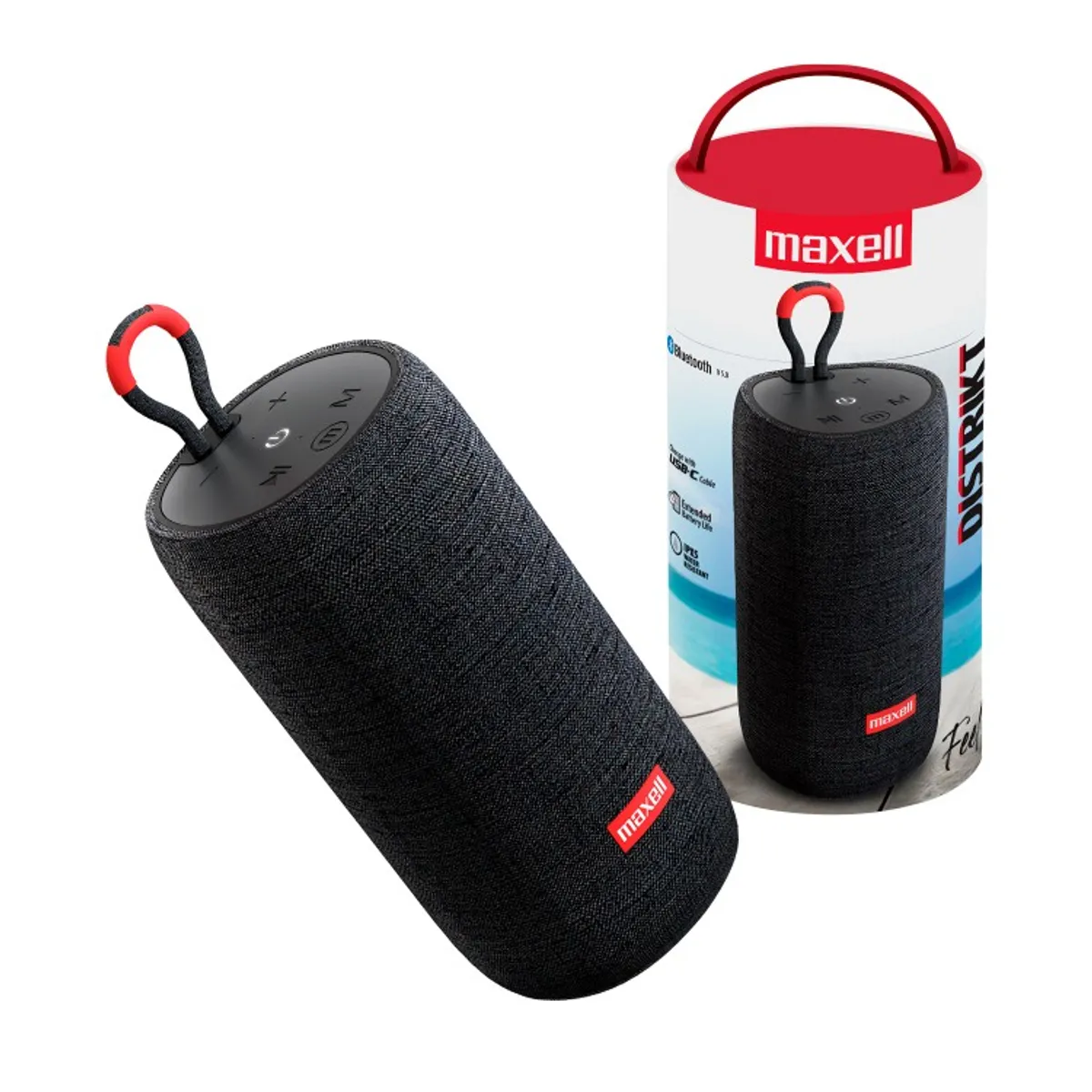 MAXELL - PARLANTE MAXEL BT-DISTRIKT NEGRO