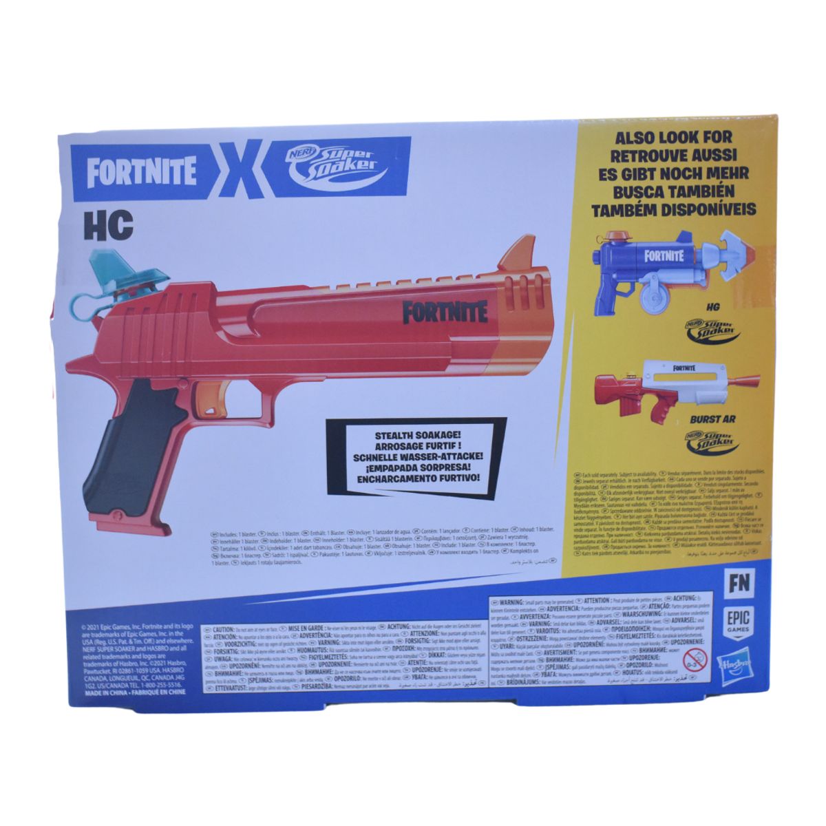 NERF - Pistola Nerf Fortnite HC Blaster Lanza Agua