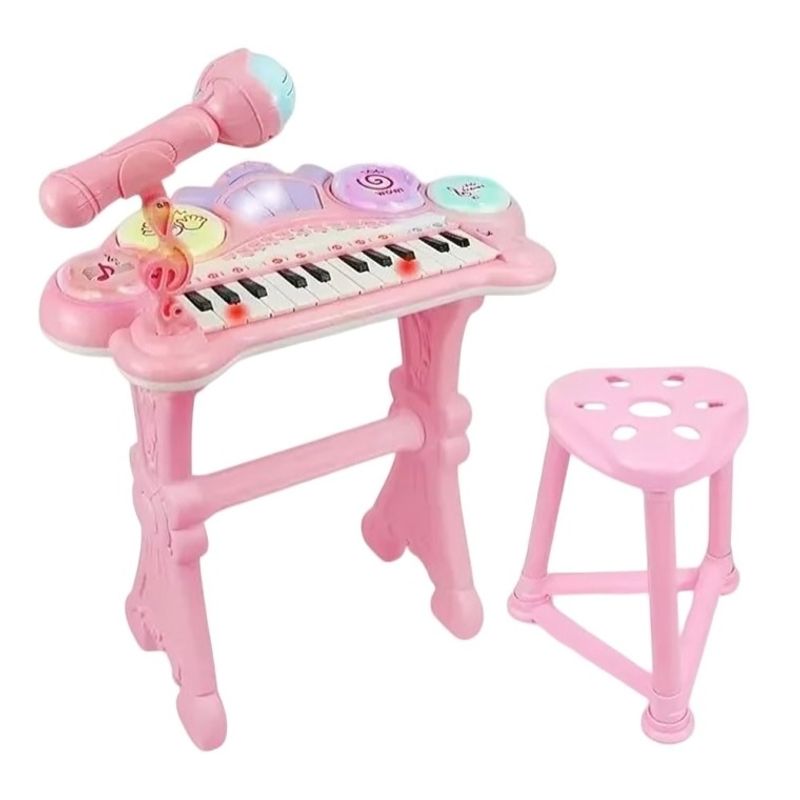 OEM - Teclado Electrónico Piano Para Niños Musical Con Micrófono