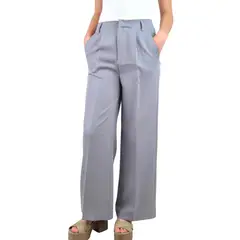 LIKE SHOP - Pantalón Sastrero Mujer Vestir Semi Formal Casual Tiro Alto 056