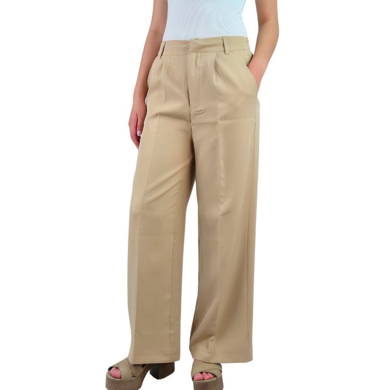 MPROPIA - Pantalón Sastrero Mujer Vestir Semi Formal Casual Tiro Alto 056