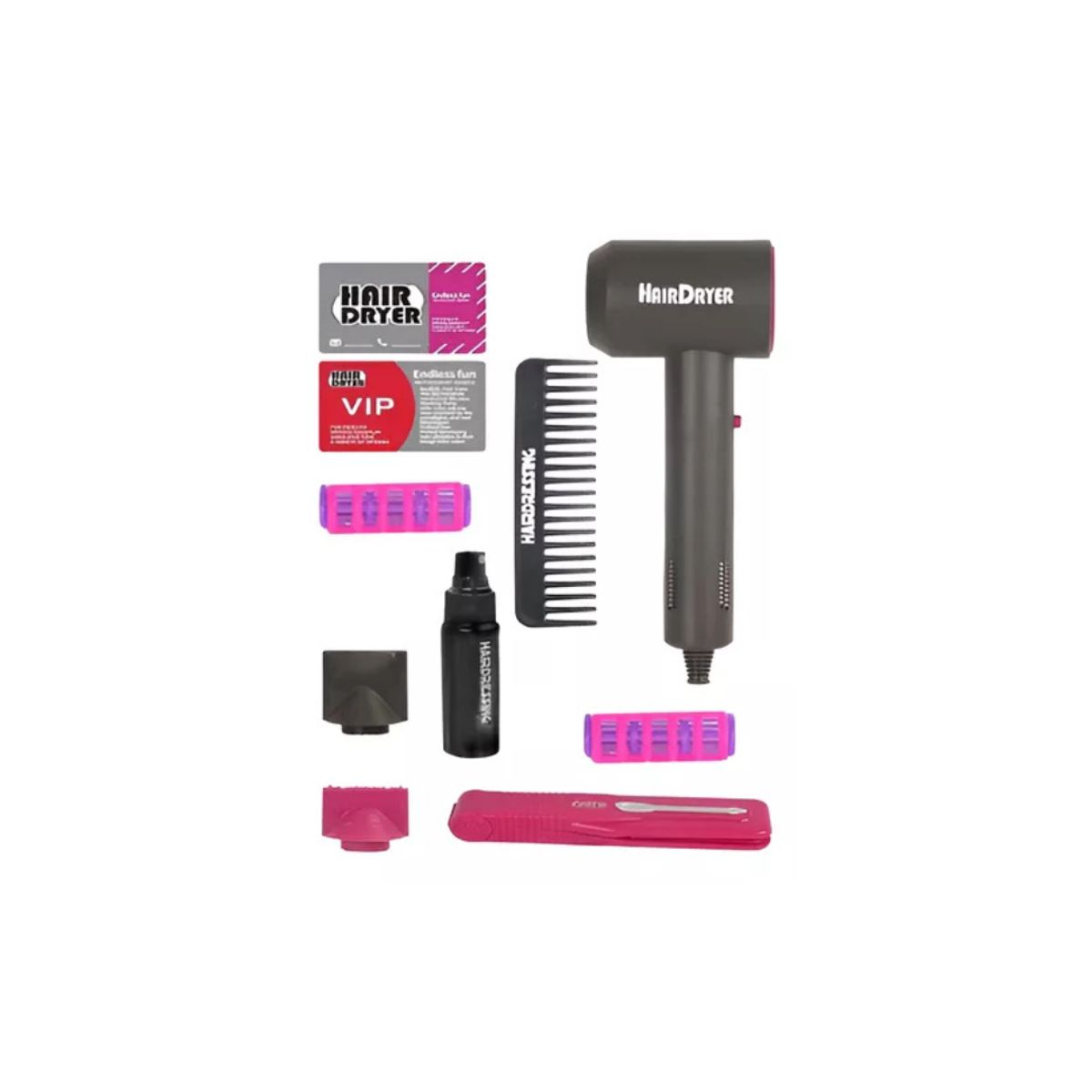 GENERICO - Set De Peluqueria Juego Simulacion Para Niñas Juguete 9pzs