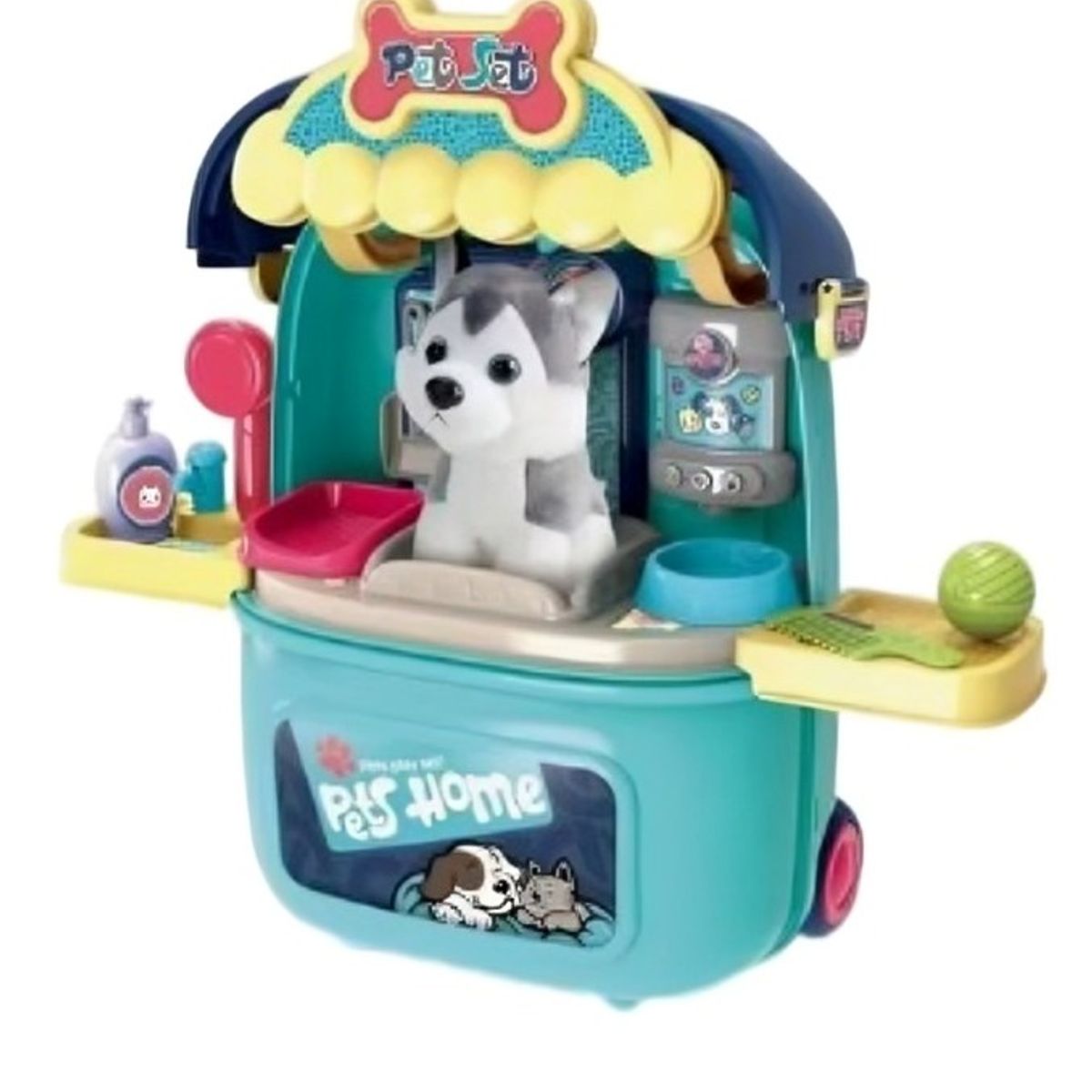 OEM - Maleta De Juguetes Azul Con Perrito