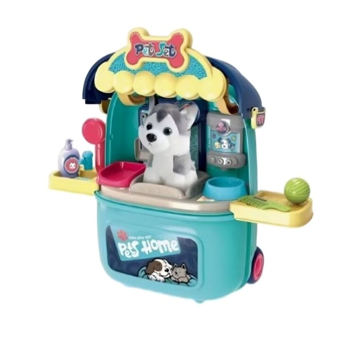 OEM - Maleta De Juguetes Azul Con Perrito