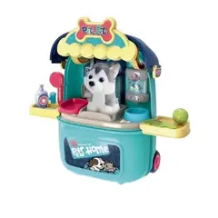 OEM - Maleta De Juguetes Azul Con Perrito