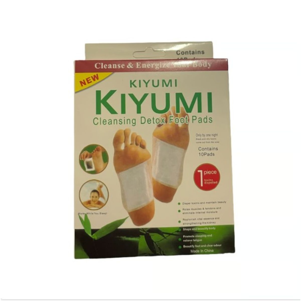 GENERICO - Set de 10 Parches Desintoxicación y Dolor para los Pies