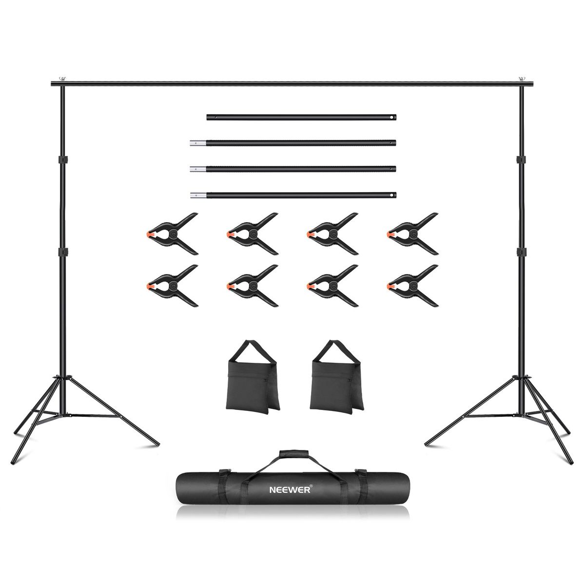 NEEWER - Sistema de Soporte de Fondo 3mx2m Para Estudio Fotográfico Ajustable
