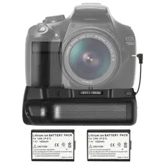 NEEWER - Lp-e10 Empuñadura De Batería Grip + 2x Baterías Para Canon T7 T6 T5 T3