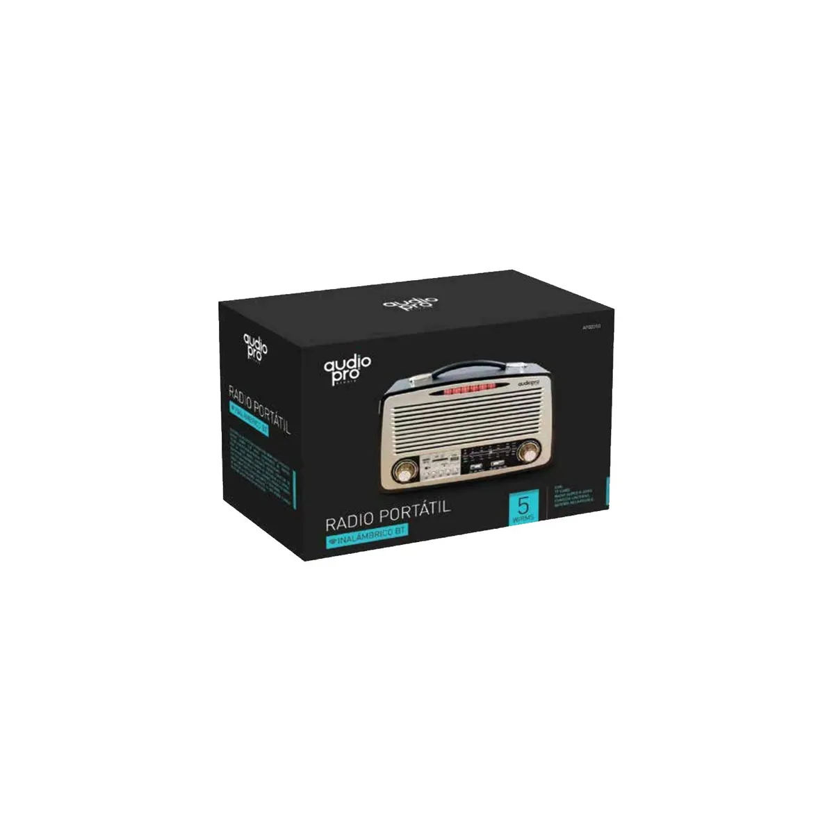 AUDIOPRO - Parlante Retro Portátil Con Radio Y Bluetooth 5w - SC