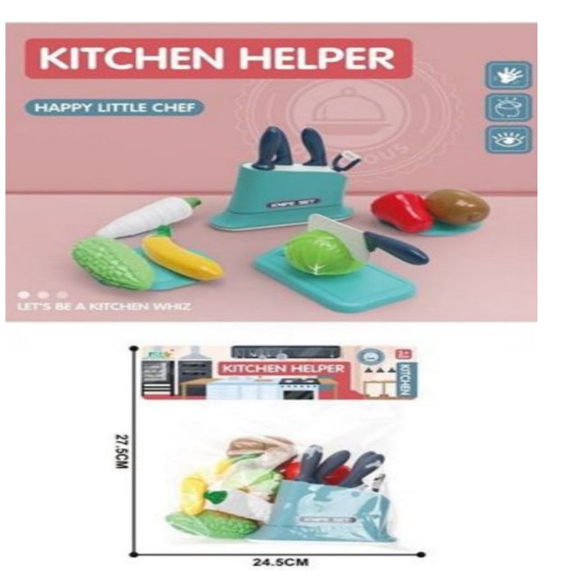 GENERICO - Set De Cocina Mini Maleta 25 Piezas