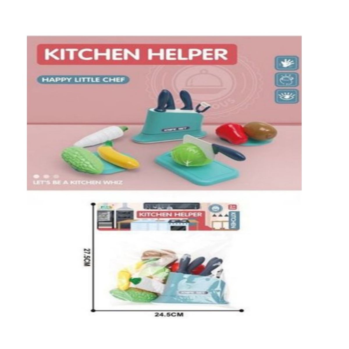 GENERICO - Set De Cocina Mini Maleta 25 Piezas