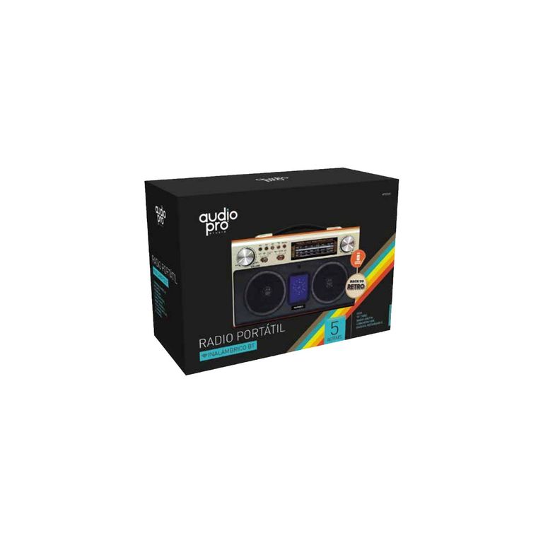 Radio Back To Retro Bluetooth 5w Portátil - SC | Sodimac Chile