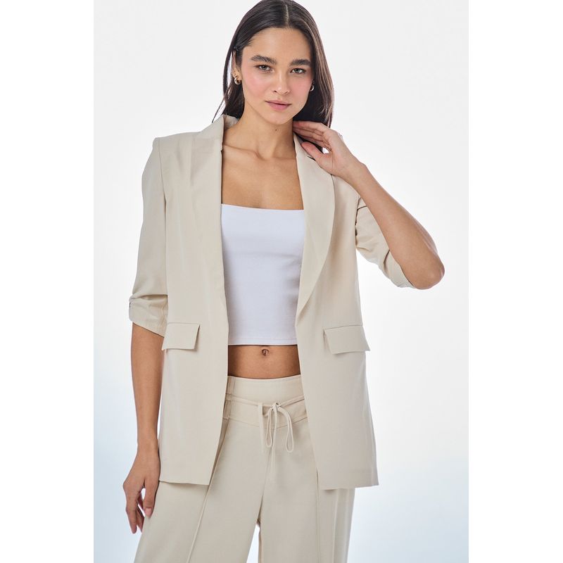 IO - Blazer Liso Beige iO
