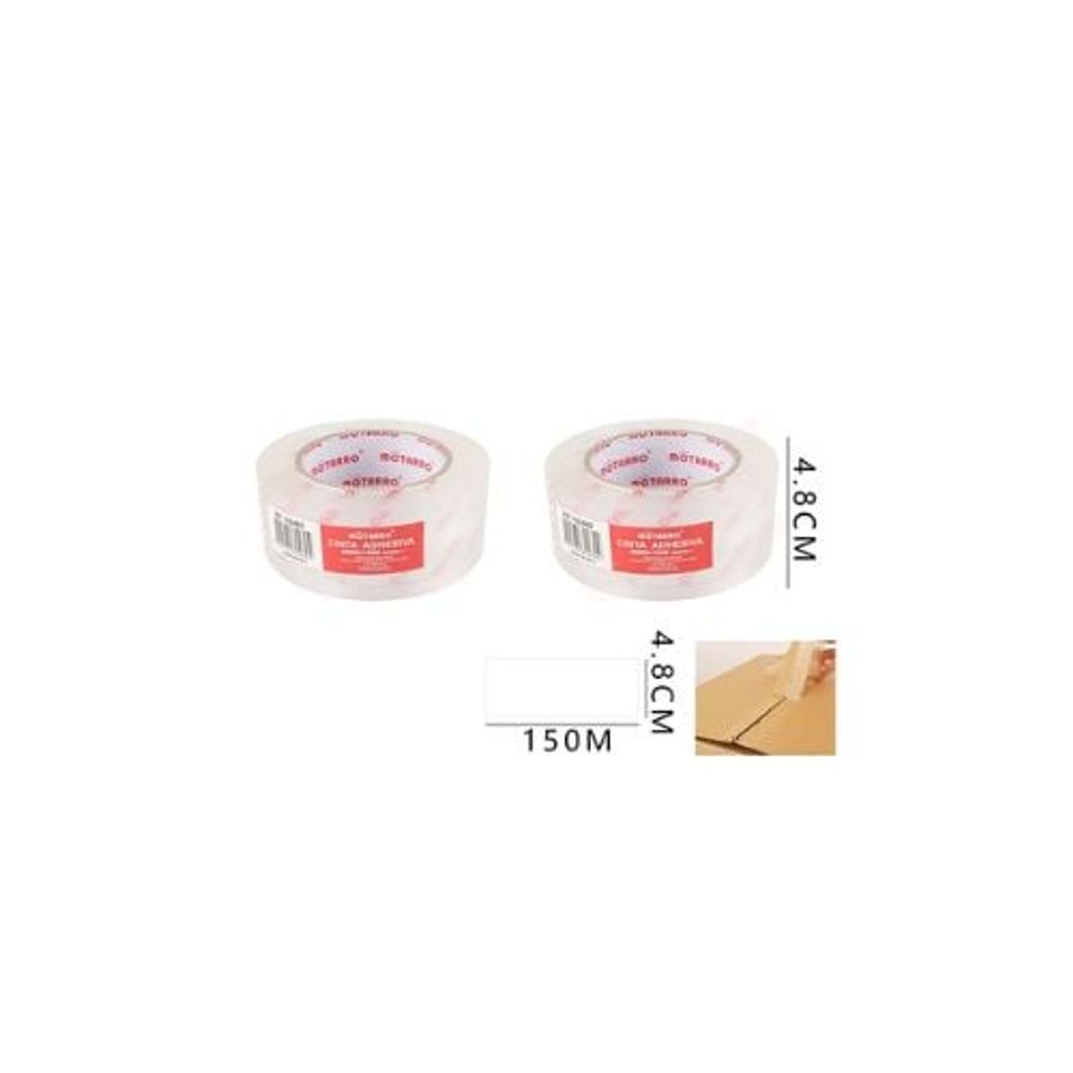 GENERICO - Cinta Transparente 4 8 Cm 150 M