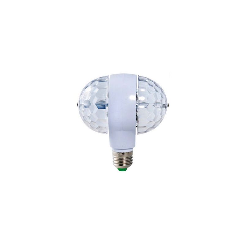 DBLUE - Luz Ampolleta Fiesta Giratoria Doble Color Rgb - SC
